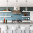 Modern Crystal Pendant Light Chrome Rod-Hung, LED 7W, 4000K